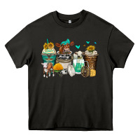 Asphalt cows coffee cups Heavy Core Tee - Zillion Design Studio