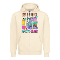 Sandshell rolling into fourth grade Zipper Hoodie - BundleAndBundleShop