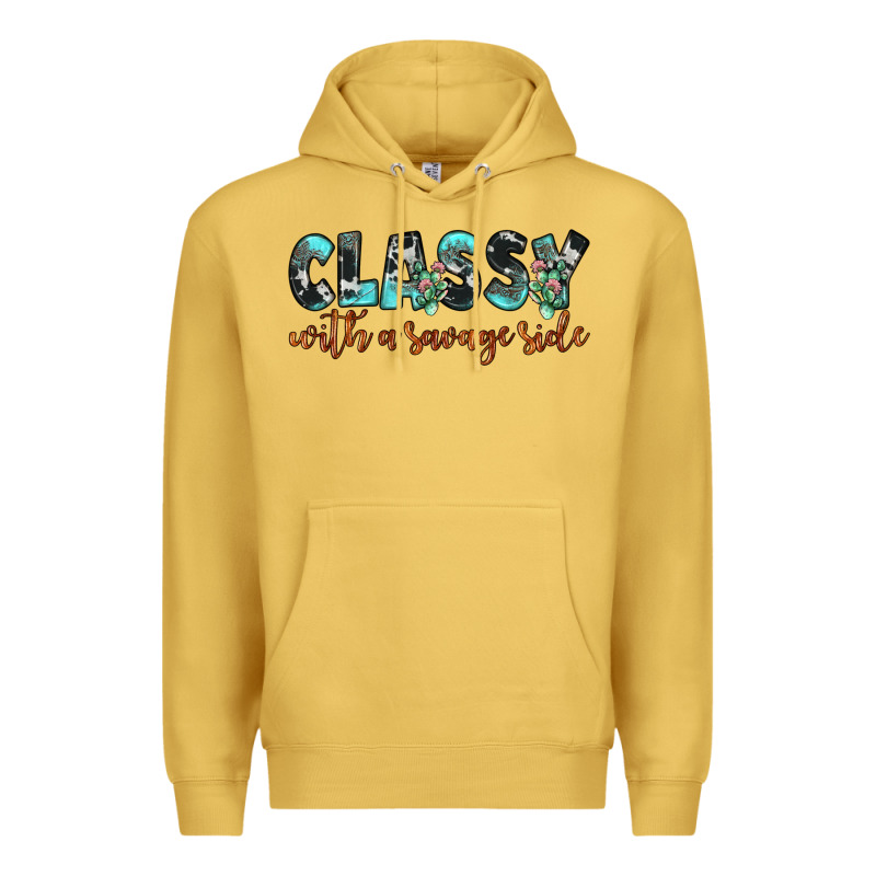Classy With A Savage Side Premium Hoodie by JahusDesignShop | Teevron