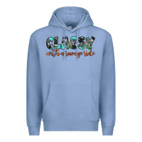 Colony Blue classy with a savage side Premium Hoodie - JahusDesignShop