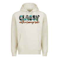 Oatmeal Heather classy with a savage side Premium Hoodie - JahusDesignShop
