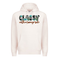 Pale Pink classy with a savage side Premium Hoodie - JahusDesignShop