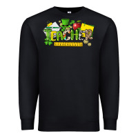 Black teacher st. patricks day Premium Sweatshirt - NancyCooperArtShop