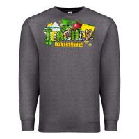 Charcoal Heather teacher st. patricks day Premium Sweatshirt - NancyCooperArtShop