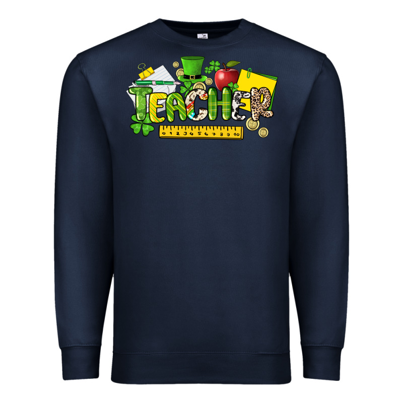 Teacher St. Patricks Day Premium Sweatshirt by NancyCooperArtShop | Teevron