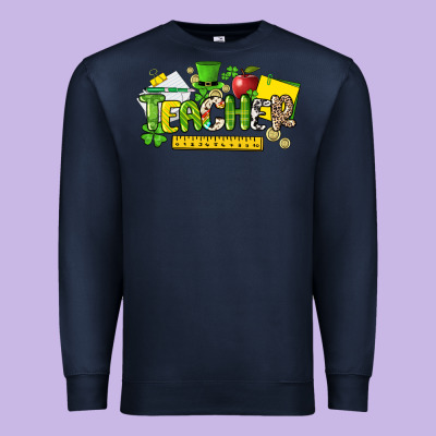 Teacher St. Patricks Day Premium Sweatshirt Designed By Nancycooperartshop