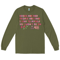 Army Green roses are red Long Sleeve Tee - MaliasSmallBusiness