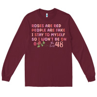 Burgundy roses are red Long Sleeve Tee - MaliasSmallBusiness