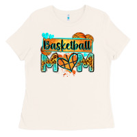Basketball Mom With Leopard Ladies Tee | Teevron