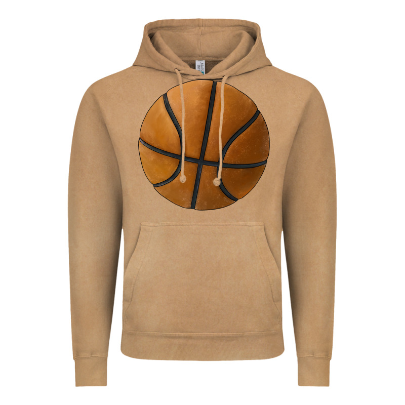 Basketball Ball Vintage Hoodie by JahusDesignShop | Teevron