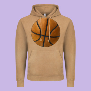 Basketball Ball Vintage Hoodie Designed By Jahusdesignshop