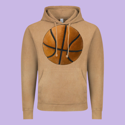 Basketball Ball Vintage Hoodie Designed By Jahusdesignshop