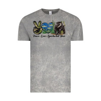 Cloud Rock Peace Love Spectacled Bear Vintage Tee - LillyAllenDesigns