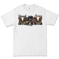 White proud army mom Premium Tee - SublimationCraftShop