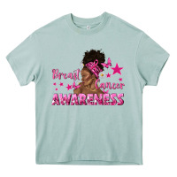 Arona Breast Cancer Awareness with Afro Woman Heavy Core Tee - texasbilliewilder
