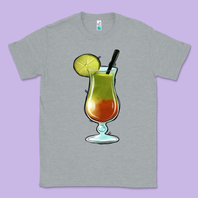 Margarita Glass Classic Tee Designed By Jasminsmagicworld
