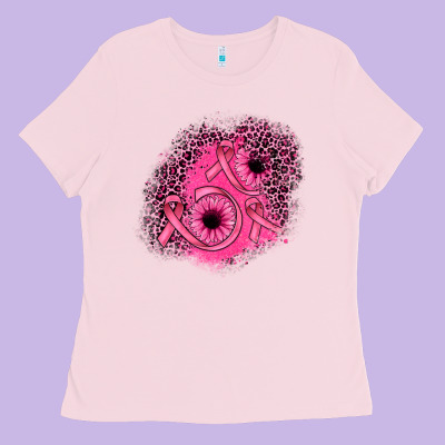 Ribbon Patch Ladies Tee Designed By Jahusdesignshop