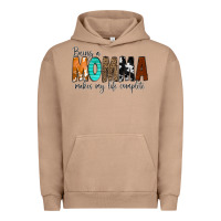 Pigment Burro Being a Momma Makes My Life Complete Urban Hoodie - CowCowDesign