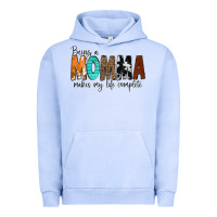 Pigment Grape Ice Being a Momma Makes My Life Complete Urban Hoodie - CowCowDesign