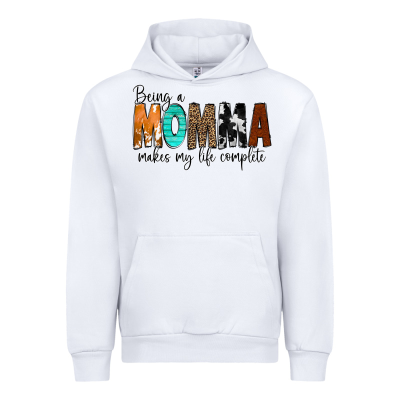 Being A Momma Makes My Life Complete Urban Hoodie by CowCowDesign | Teevron
