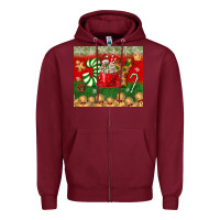 Burgundy joy tumbler Zipper Hoodie - BundleAndBundleShop