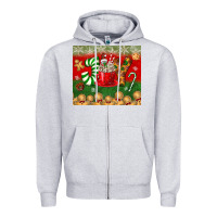 Heather Grey joy tumbler Zipper Hoodie - BundleAndBundleShop