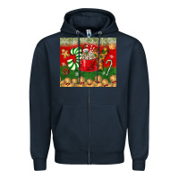 Navy joy tumbler Zipper Hoodie - BundleAndBundleShop