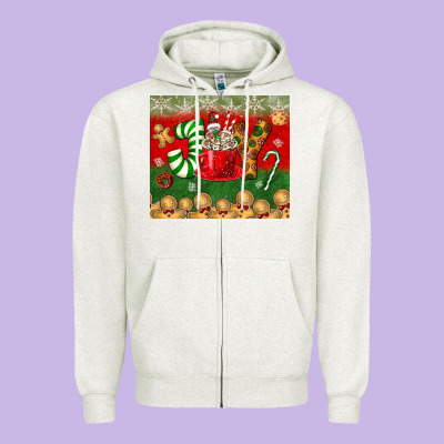 Joy Tumbler Zipper Hoodie Designed By Bundleandbundleshop