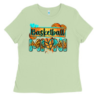 Matcha basketball mini with leopard Ladies Tee - Zillion Design Studio