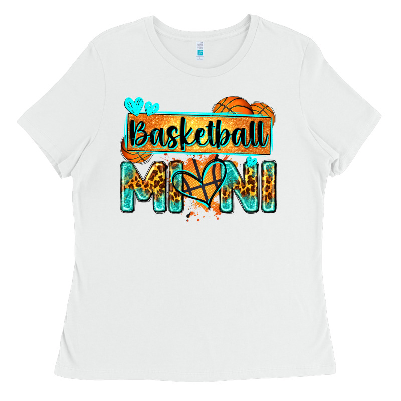 Basketball Mini With Leopard Ladies Tee by Zillion Design Studio | Teevron