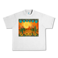 Lunar Rock western sunset cactus sunflowers gemstones leopards Urban Heavy Tee - BarkalooDesign