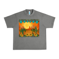 Tornado western sunset cactus sunflowers gemstones leopards Urban Heavy Tee - BarkalooDesign