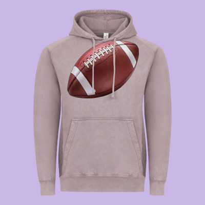 Football Ball Vintage Hoodie Designed By Jahusdesignshop