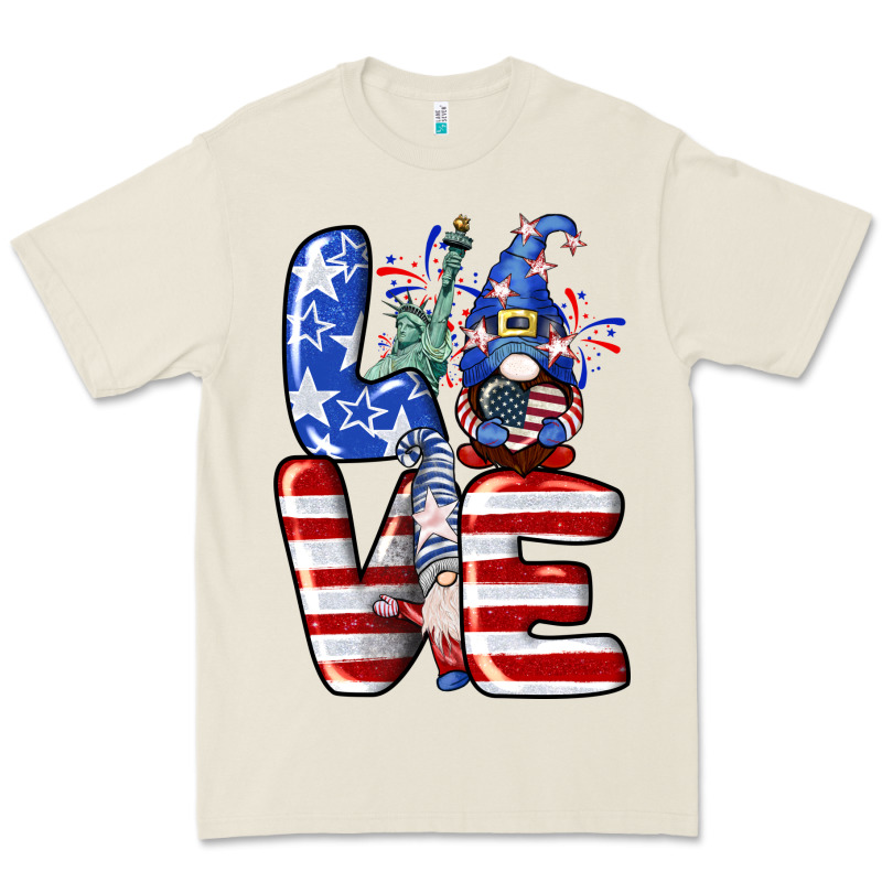 Love 4th Of July With Gnomes 4th Of July Premium Tee by CowGirlArtShop | Teevron