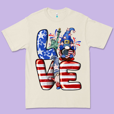 Love 4th Of July With Gnomes 4th Of July Premium Tee Designed By Cowgirlartshop