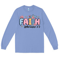 Colony Blue faith ephesians 2 8 Long Sleeve Tee - MaliasSmallBusiness