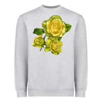 Heather Grey st. patrick rose Heavyweight Sweatshirt - LillyAllenDesigns