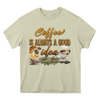 Mossy coffee is always a good idea Heavy Core Tee - BarkalooDesign