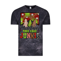 Cloud Black Christmas tree cake junkie Vintage Tee - Jasminsmagicworld