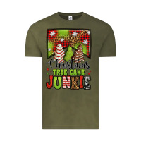 Vintage Olive Christmas tree cake junkie Vintage Tee - Jasminsmagicworld