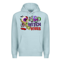 Blue Mist Bad witch vibes Premium Hoodie - NancyCooperArtShop