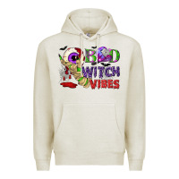 Oatmeal Heather Bad witch vibes Premium Hoodie - NancyCooperArtShop