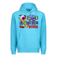 Ocean Blue Bad witch vibes Premium Hoodie - NancyCooperArtShop