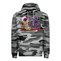 Slate Camo Bad witch vibes Premium Hoodie - NancyCooperArtShop