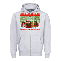 Heather Grey noel tumbler Zipper Hoodie - BundleAndBundleShop