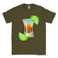 Army Green Tequila Shot Classic Tee - Jasminsmagicworld