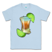 Dusty Blue Tequila Shot Classic Tee - Jasminsmagicworld