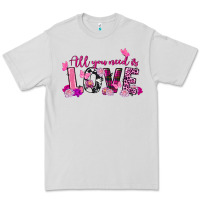 Dove Grey all you need is love valentine's day Premium Tee - FaDigitalArtStudio