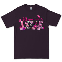Plum all you need is love valentine's day Premium Tee - FaDigitalArtStudio