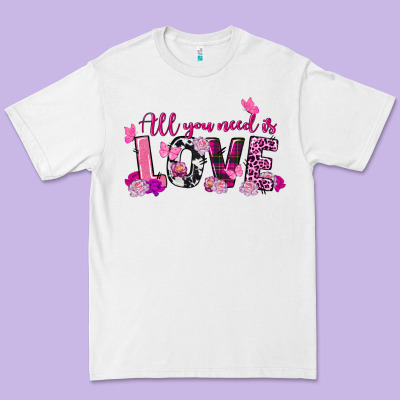 All You Need Is Love Valentine's Day Premium Tee Designed By Fadigitalartstudio